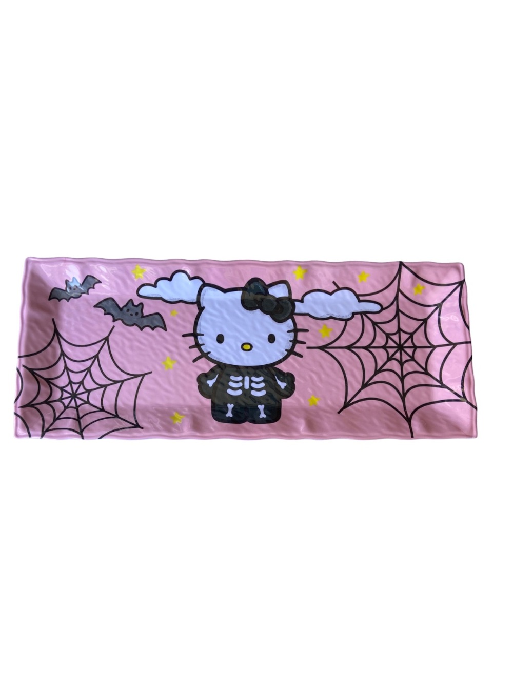 Hello Kitty Skeleton Halloween Pink Serving Platter